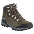 Jack Wolfskin Hiking Shoes Refugio Mid Texapore (Suede, Waterproof) Khaki Brown/Phantom Grey Men